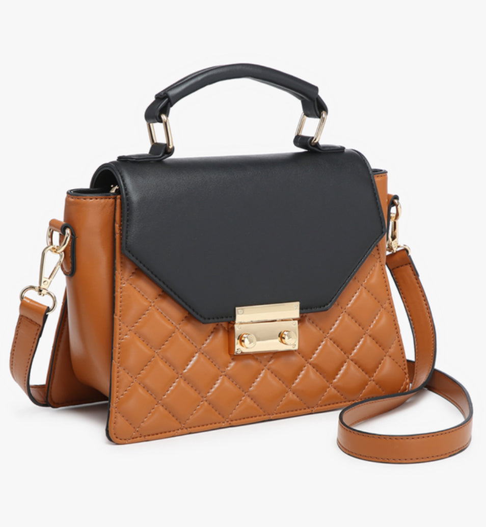 Lou Square Quilted Crossbody