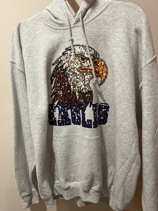 Sequin Eagles Sweatshirt