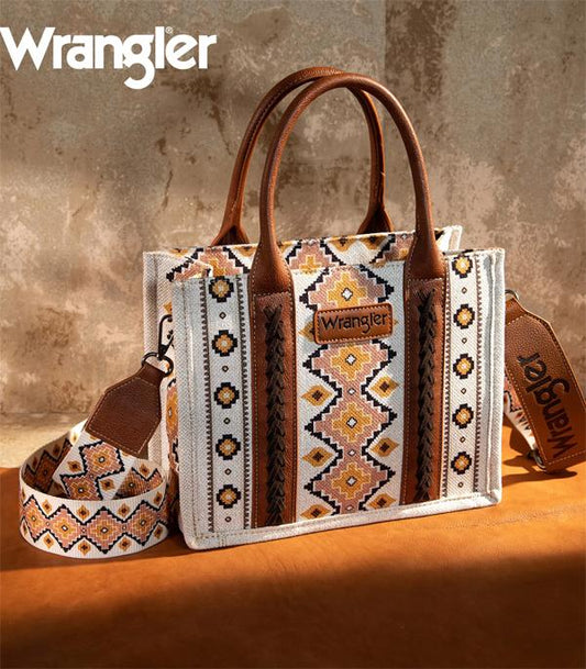 White Aztec Wrangler Purse