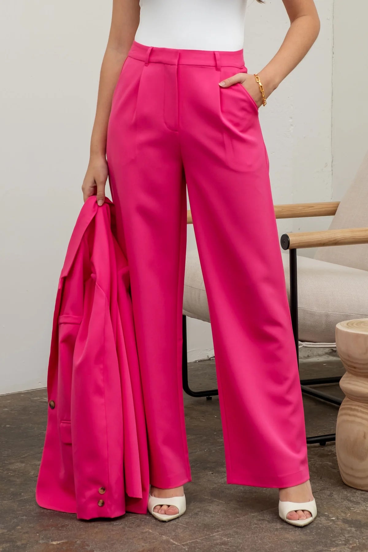 High Waisted Wide Leg Pants