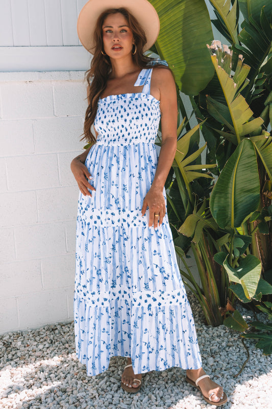 Blue Skies Tiered Maxi Dress