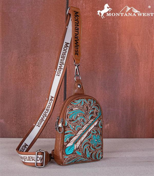 Montana West Leather Crossbody