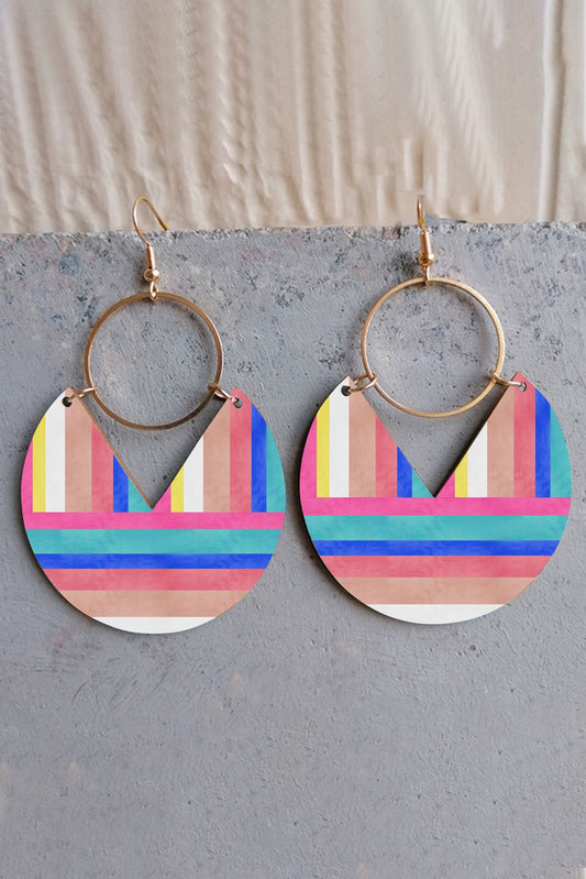 Multicolor Striped Earrings