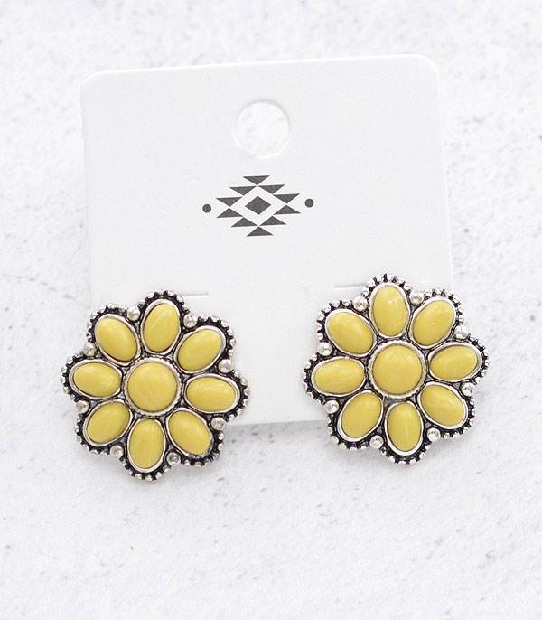 Concho Stud Earrings