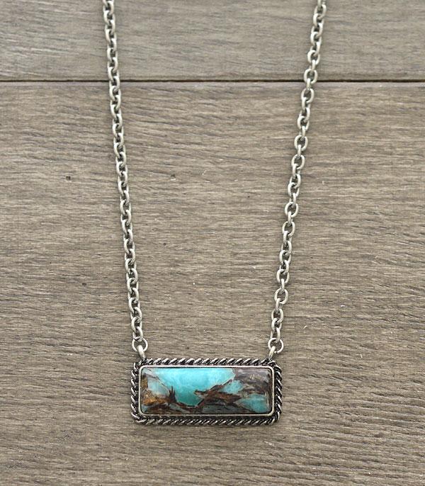 Turquoise Stone Necklace