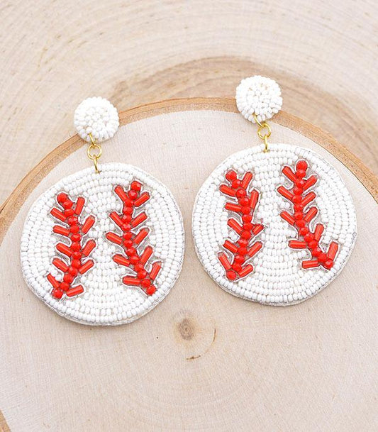 Baseball Earrings